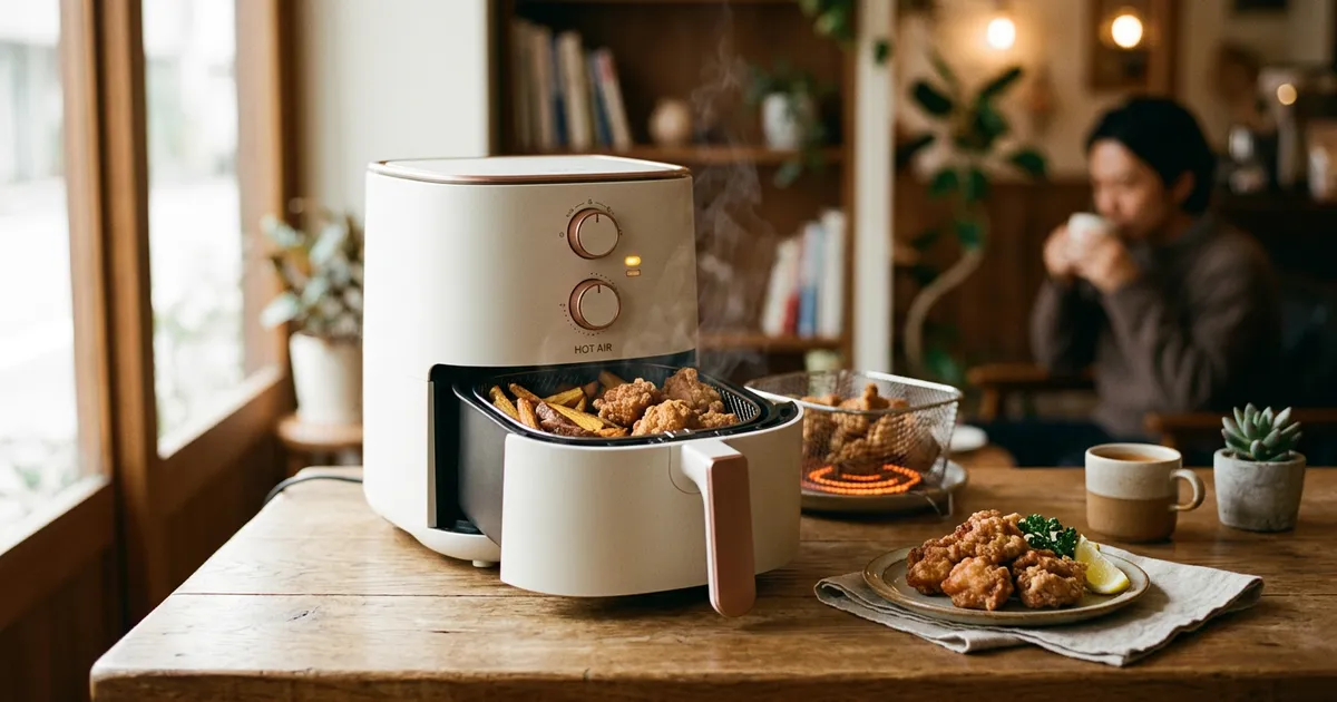 ノンフライヤーの仕組みと原理｜なぜ油なしで揚げ物ができるのか